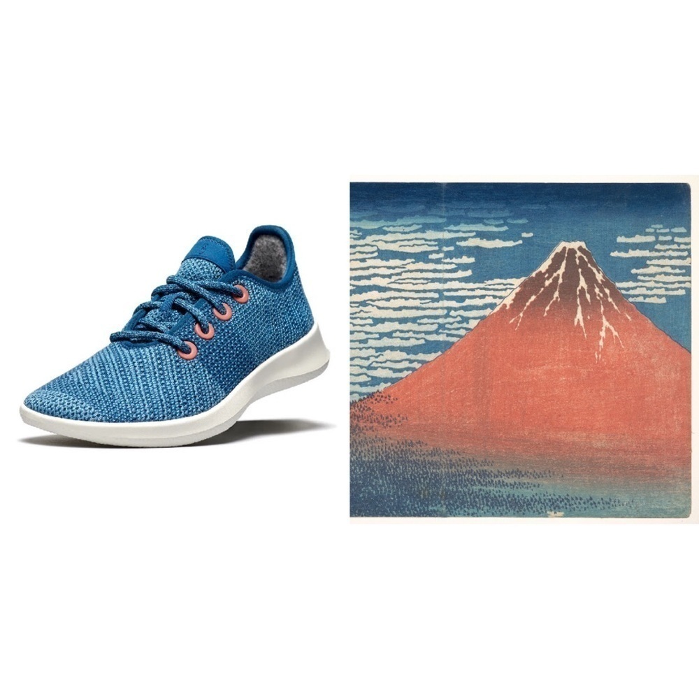NEW Limited Edition Allbirds The Met 150 Hokusai’s Red Fuji Tree Runners Shoes‍﻿
